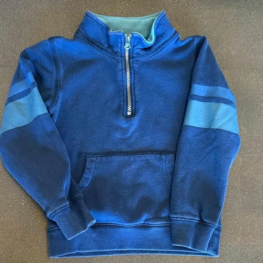 OshKosh B'gosh & Carter’s  Camo Hoodie and Navy Quarter Zip  Pullover Bundle 6